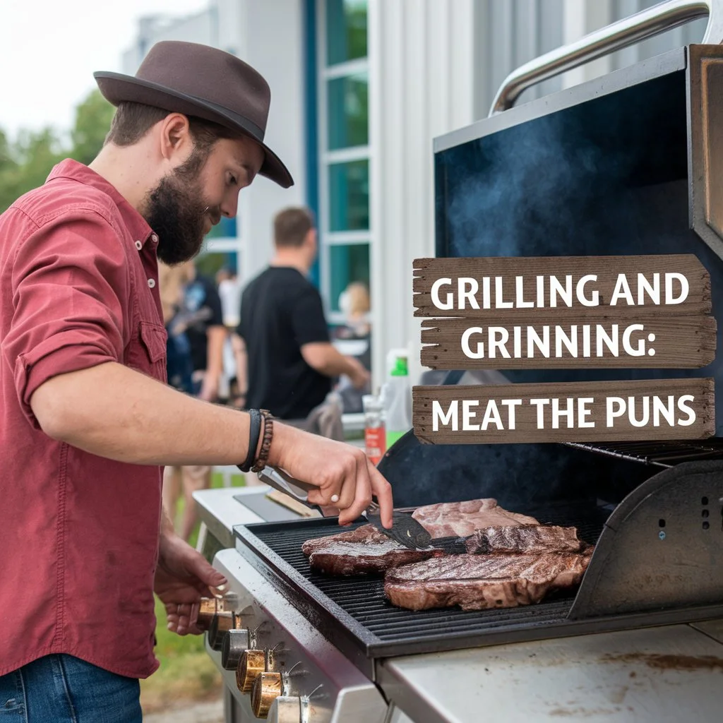 Grilling and Grinning