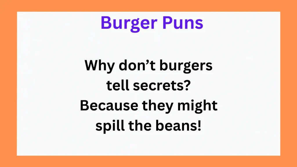 Best Burger Puns for Kids