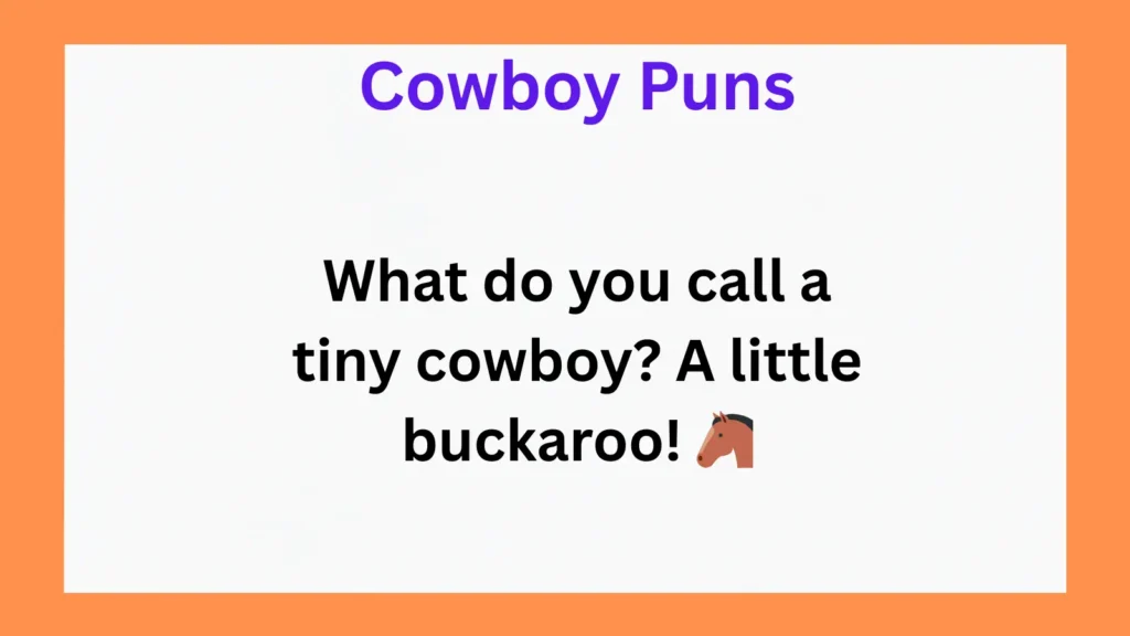 Best Cowboy Puns for Kids