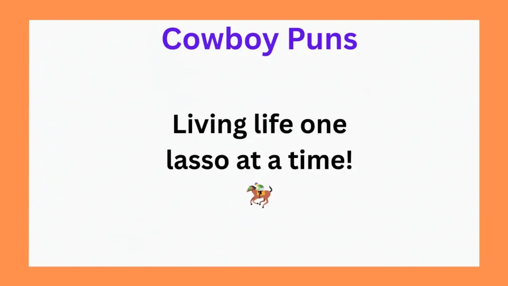 Funny Cowboy Puns for Instagram Captions