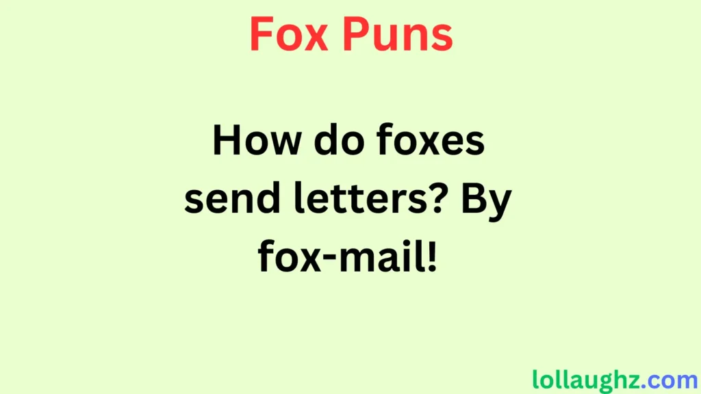 Funny Fox Puns for Jokes & Laughs 