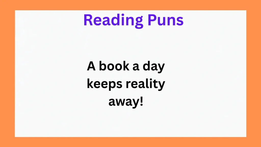 Funny Reading Puns for Instagram Captions