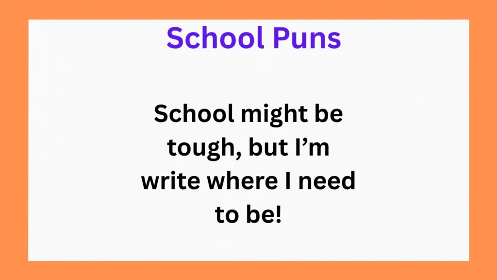 Funny School Puns for Instagram Captions