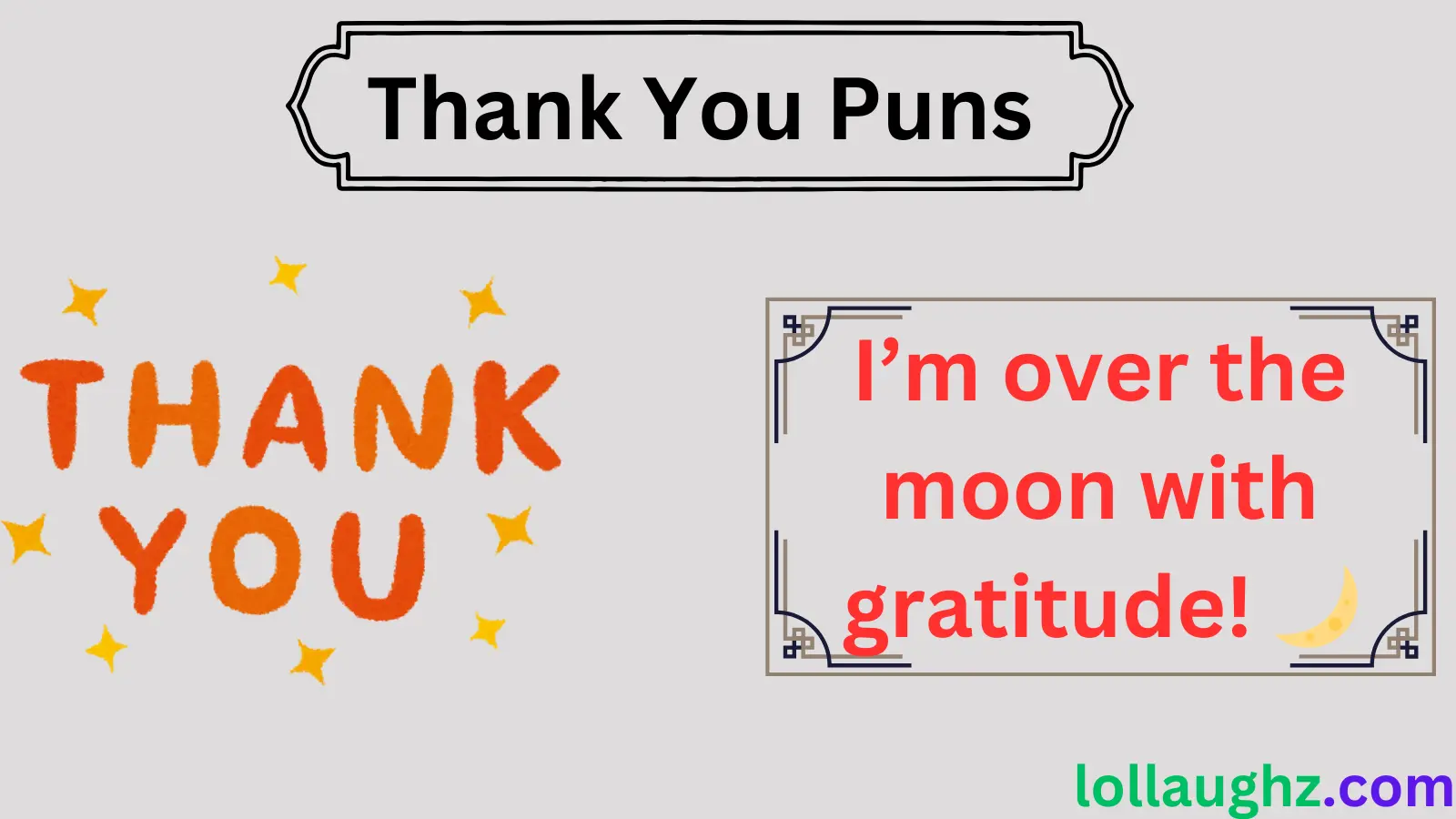 Thank You Puns